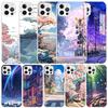 Anime-Ästhetik-Handyhülle für iPhone 16, 17, Air, 16E, 15, 14 Plus, 13, Mini, 12, 11 Pro Max, 7, 8 +, SE 2020 – Weiche TPU-Rückseite