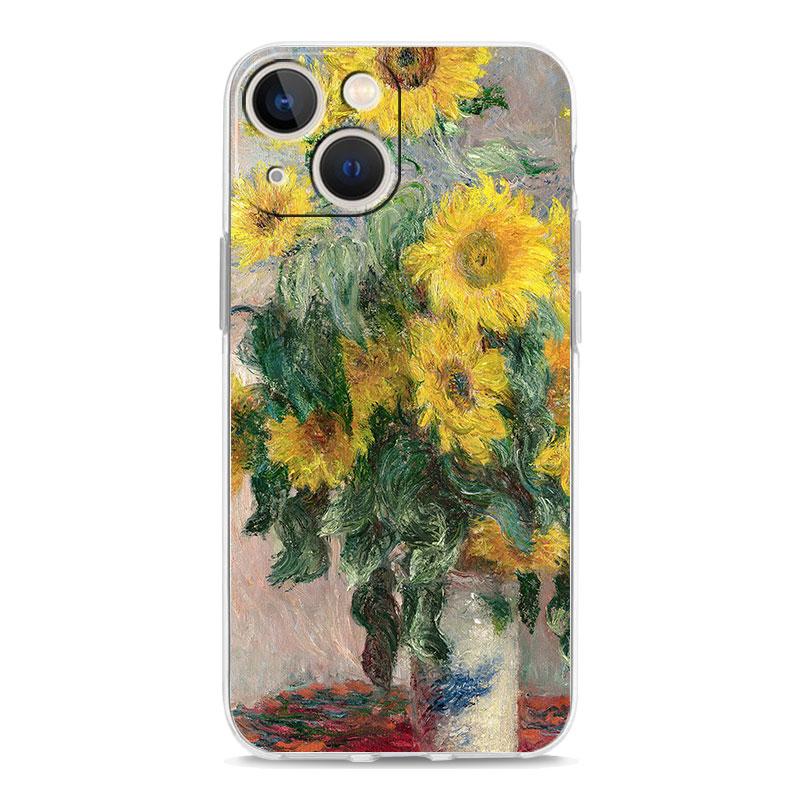 Claude Monet Impressionism Painter Phone Case For iPhone 15 14 13 12 11 Pro Max XS X XR SE 7 8 Plus Clear Lens Protect Cover