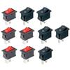 Panel Mount Switch Mini Rocker Switch Marine Electronics 2-pin ON-OFF Single Pole SPST 125VAC 6A Plastic And Metal