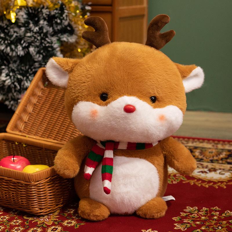 Cute Christmas Doll Old Man Snowman Deer Cloth Doll Christmas Decoration Gift Christmas Tree Small Hanging