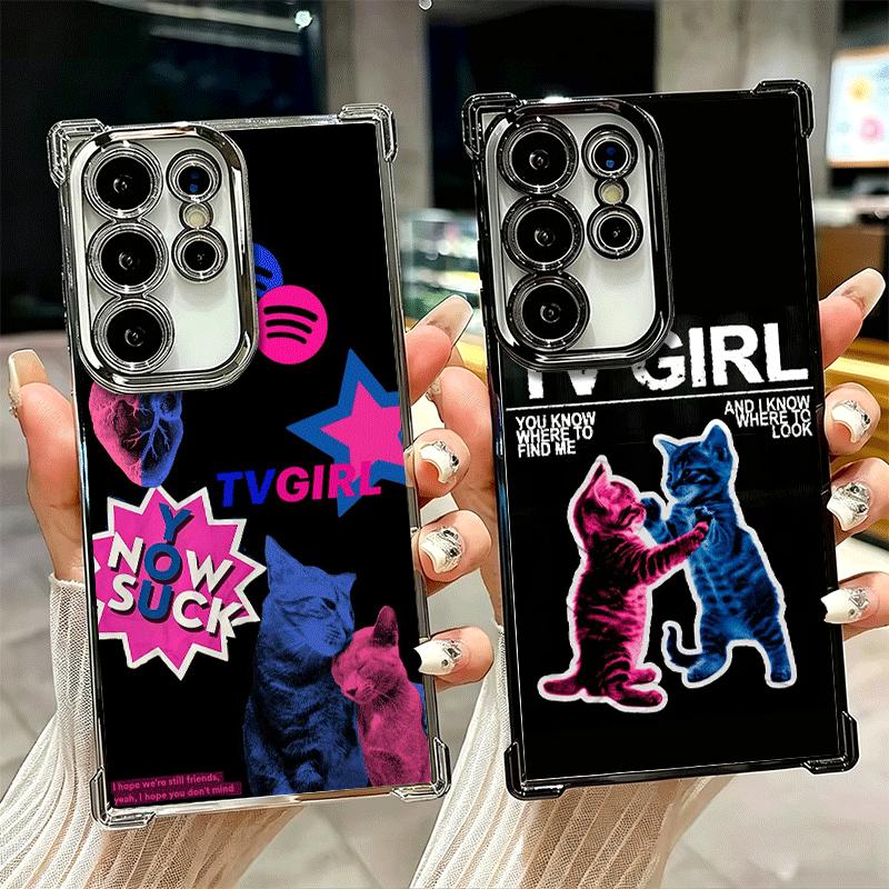 TV Girl Album Soft Phone Case For Samsung Galaxy S26 Ultra S25 Edge S24 FE S23 Plus S22 S21 + S20 Plating Anti-Fall Fundas