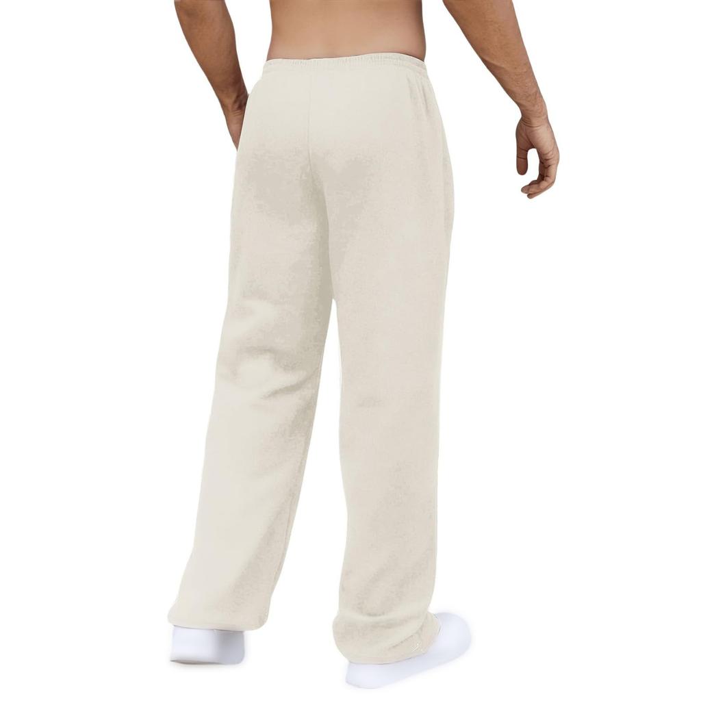 Herre Joggebukser med løkker, Fargeblokkerte linjer, Casual bukser, Herre Løse bukser