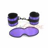 Pink Or Purple Satin  Restraints Blindfold Cuffs  Beginners Set  Starter Kits