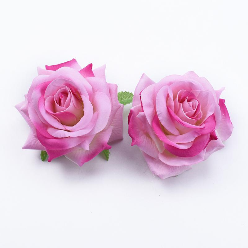 

10СМ Шелковые Искусственные Цветы Роза для Рождества Свадьбы Свадебный Букет Домашний сад арки Подарок своими руками головной убор Горячие продажи Декоративные 5pieces