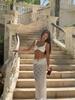 Women's Sexy Backless High-Waisted Push-Up Skirted Swimsuit 2026 Collection