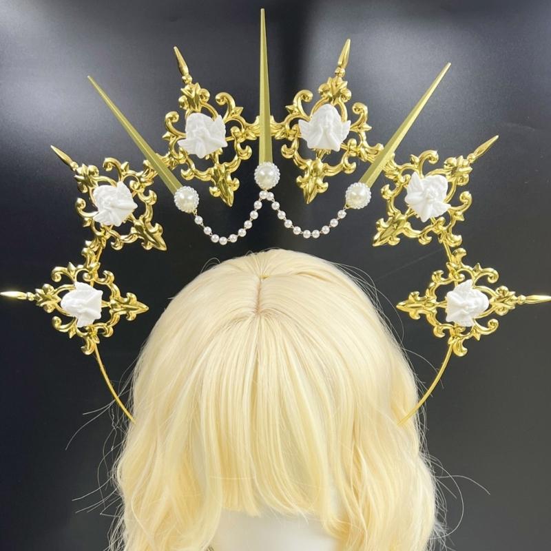 Sophisticated Headbands Elegant Metal Hair Accessory Comfortable Wear Hair Decors For Themed Event Cosplay