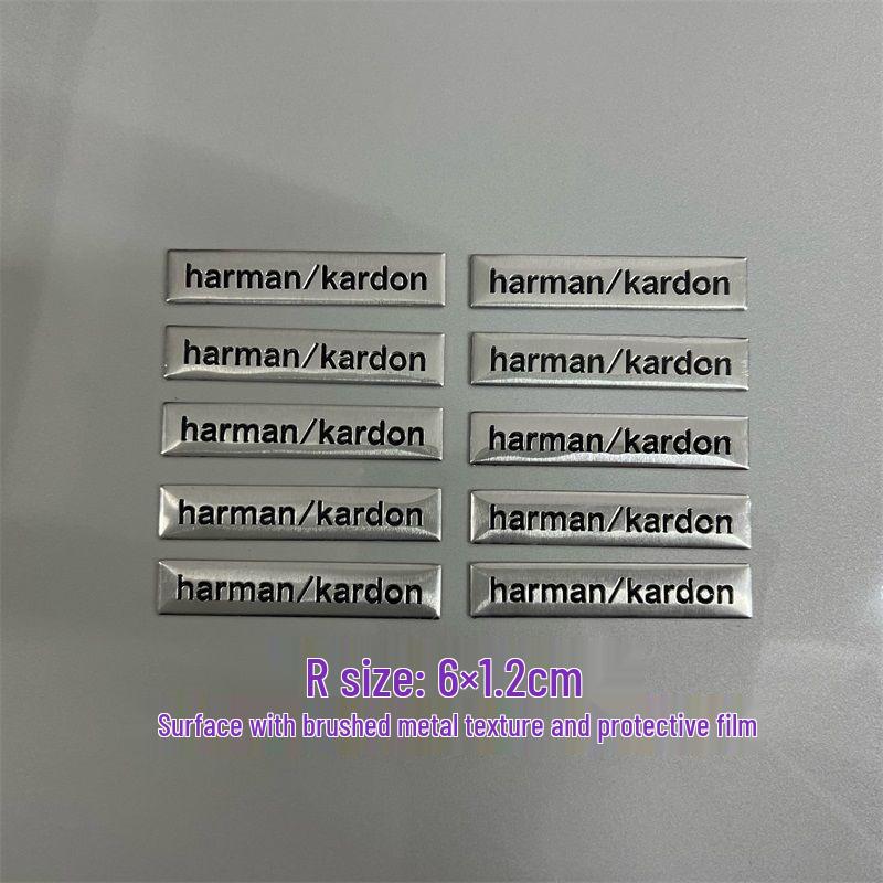 Dekorative Metallaufkleber für Auto-Audio-Lautsprecher von Bose, Harman Kardon, JBL.