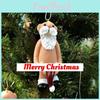 Naked Santa Naughty Christmas Ornament Acrylic Cartoon Tree Decoration For Festive Cheer