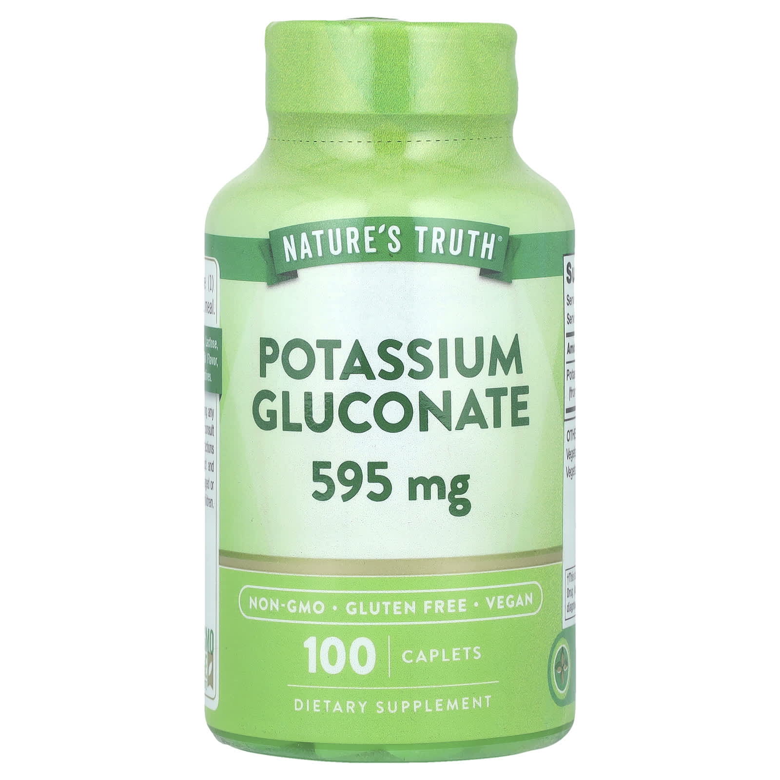 

Nature S Truth, Potassium Gluconate, 595Mg, 100 Tablets
