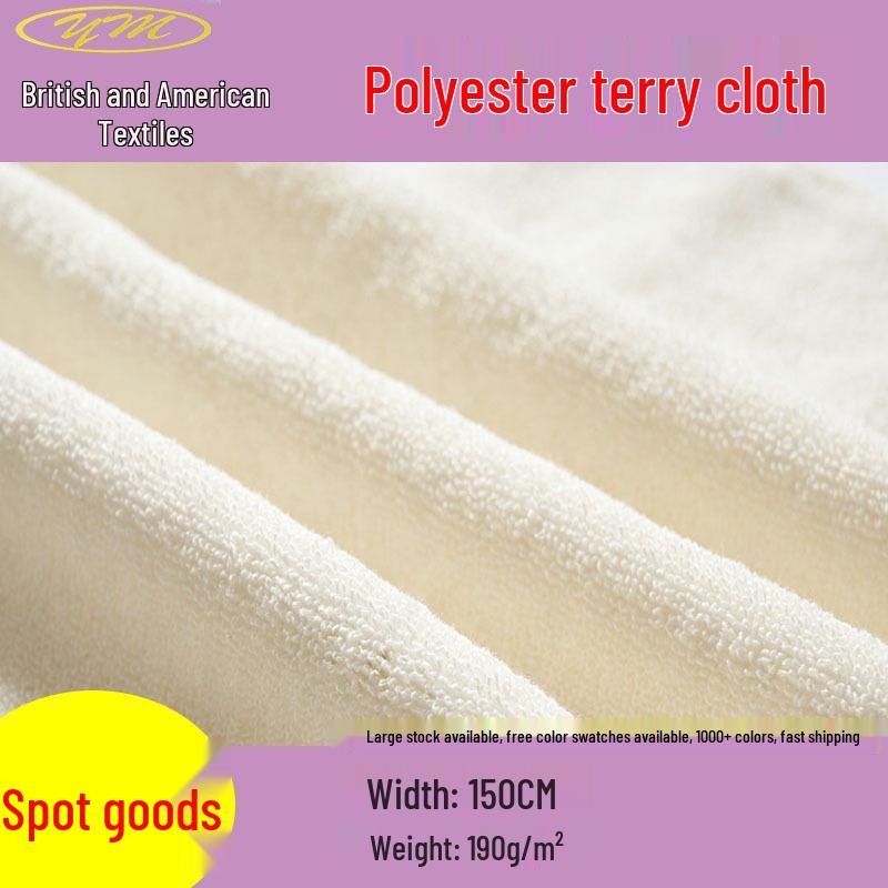 Éponge Polyester: Léger, Doux, Séchage Rapide, Inaltérable, Boucle à Fibre Courte Simple Face