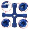 4-Way Multi-Functional Key For Electric Water Gas Meter Box Opening Key