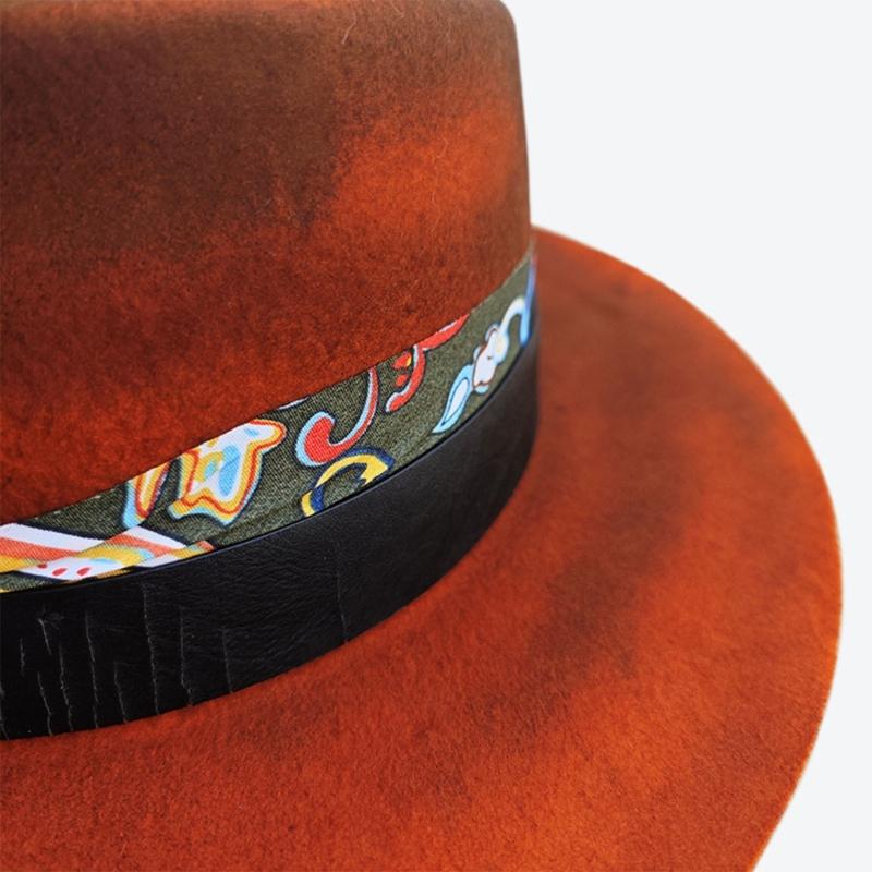 Wool Hat Wool Panama Hat Wool Wide Brimmed for Women Men Photo Props Western for Men Women Unisex Wear Headwear