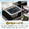 Kitchen Sink Food Waste Net with Suction No Construction No Triangular Corner Needed Pad, Required, (White)