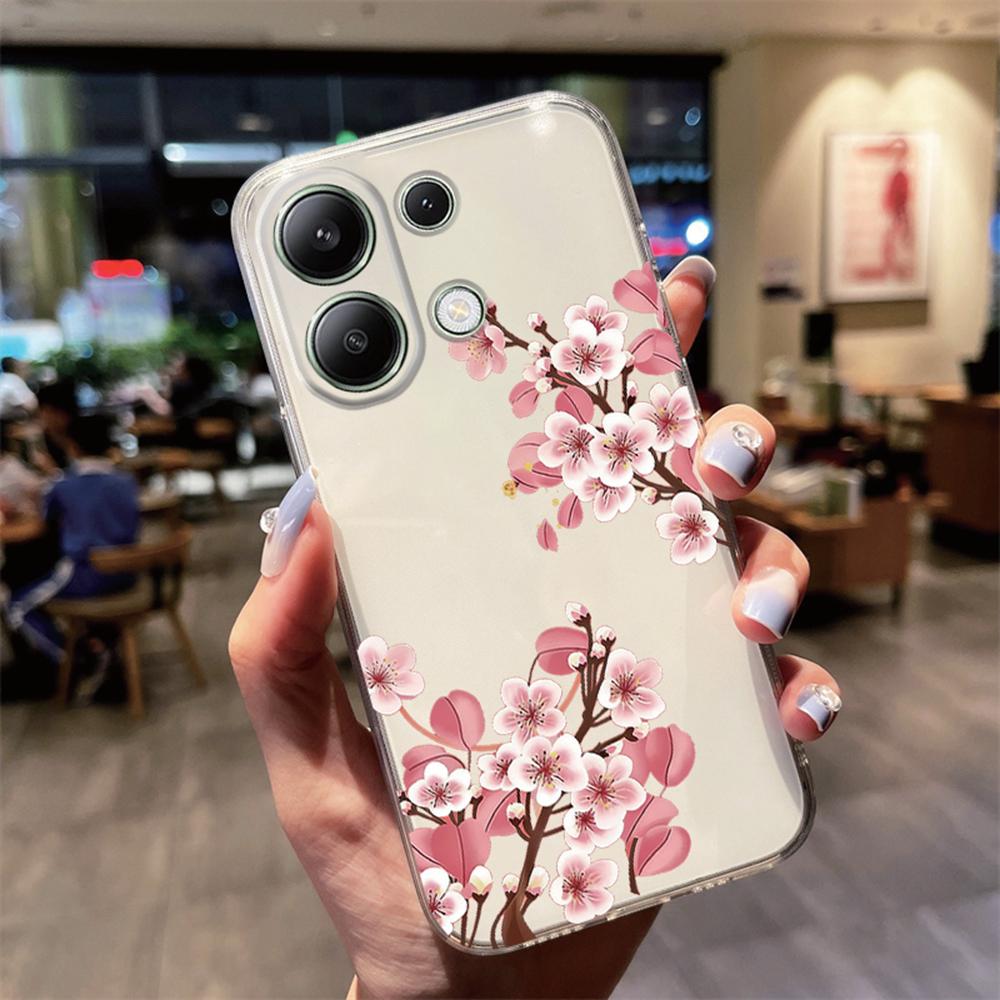 Blumenarrangement Rose Gänseblümchen Klare Handyhülle Für Xiaomi Poco X6 X3 X4 X5 M4 Pro M5s Stoßfest Weich Mädchen Transparent Hülle