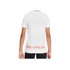 Nike Kids Daisy Letter Logo Casual Short Sleeve T-Shirt Kids Tops White DO1810-100