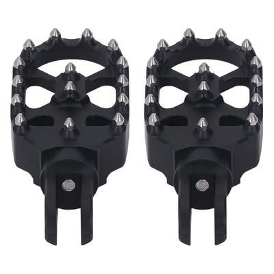 Motorcycle Front Foot Pegs CNC Aluminum Antislip Replacement for F900R F900XR 2020‑2022 Silver