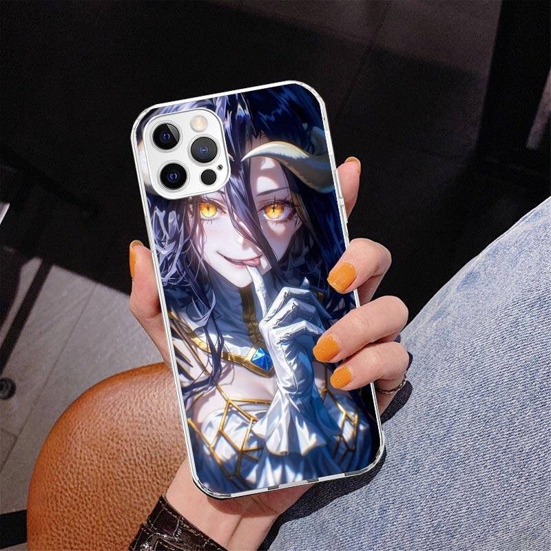 Albedo Overlord Anime Phnoe Case for Iphone 17 Air 16 11 12 13 Mini 14 Plus 15 Pro Max 7 8E SE 2020 16ProMax Phone Cover Coque 1