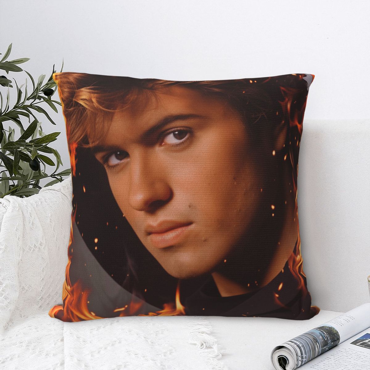 Pandara Jewelry Unisex Pillow Case George Michael Music Polyester Pillow Cover Morden Cushion Cover Graphic Pillowcases For Sofa Car Home Decor