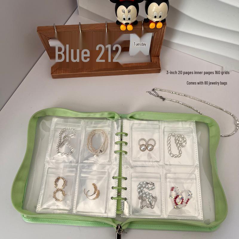 8cm Thick Jewelry Storage Book: Dustproof & Anti-oxidation PVC, Securely Holds Earrings & Bracelets
