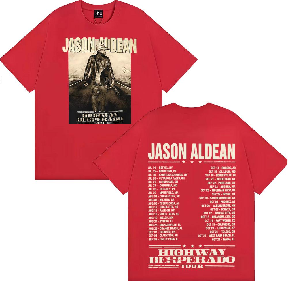 90s Vintage Try That in A Small Town T Shirt Jason Aldean Country Music T-shirt Men's Harajuku Hip Hop Punk 100% Cotton T-shirts