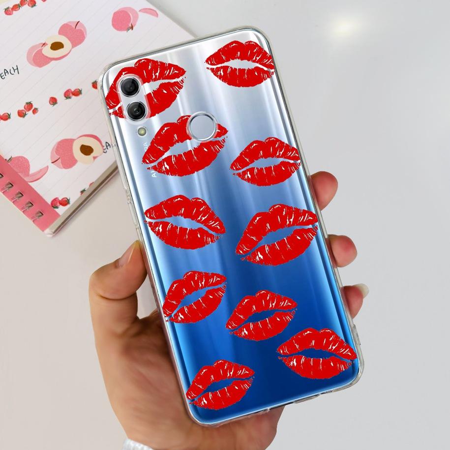 For Honor 10 Lite Case Honor 10i Shockproof Cover HRY-LX1T HRY-LX2 Stylish Flower Soft Silicone Clear TPU Funda For Honor10 Capa
