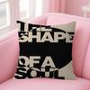 Retro Abstract Nourishing Soul Classic Wall Art Pillow Cover Design Cushion Cover Decor Holiday Decorati