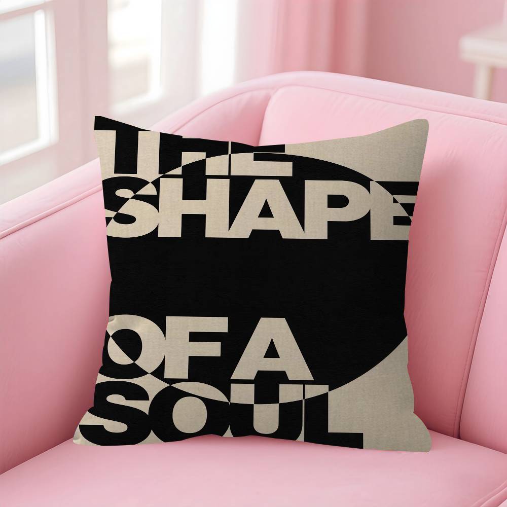 Retro Abstract Nourishing Soul Classic Wall Art Pillow Cover Design Cushion Cover Decor Holiday Decorati