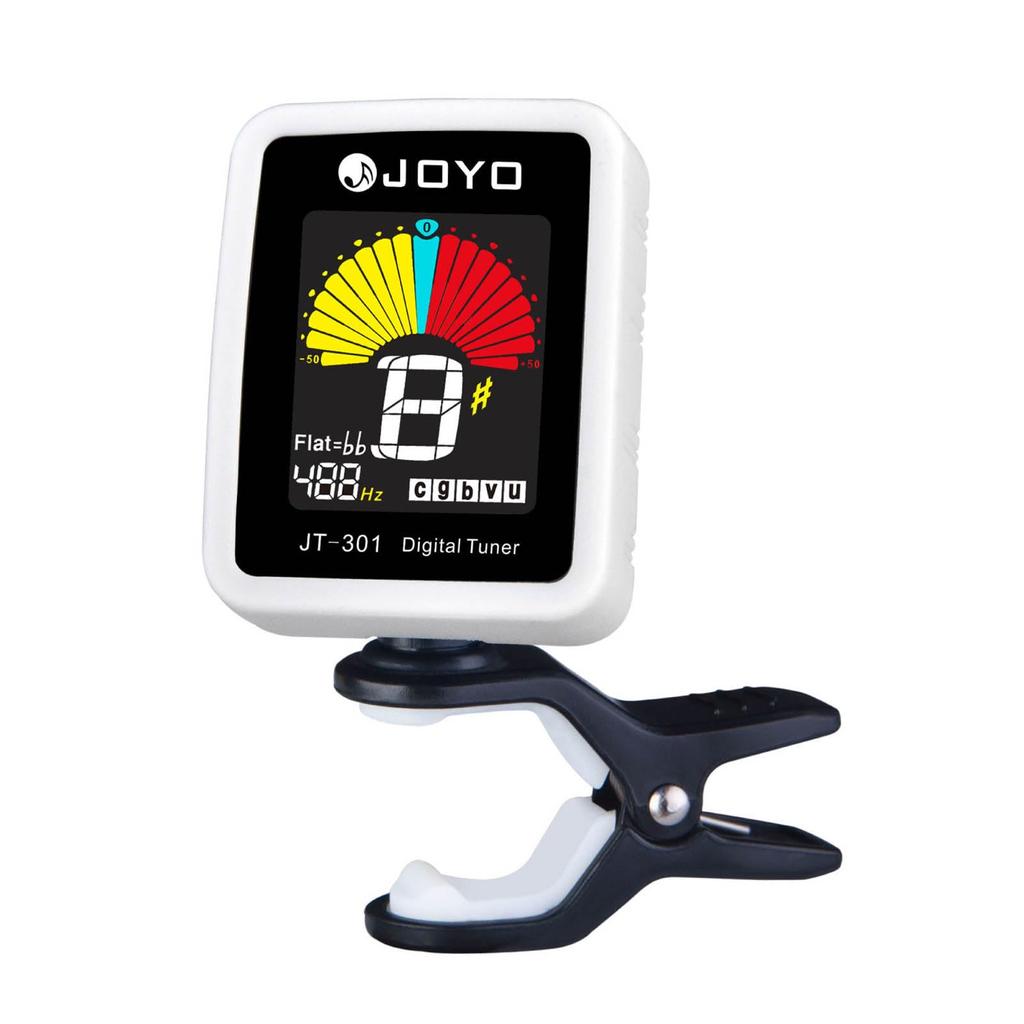 JOYO Clip-on Tuner, Chromatic Type, LCD Color Display, JT-301 WHT