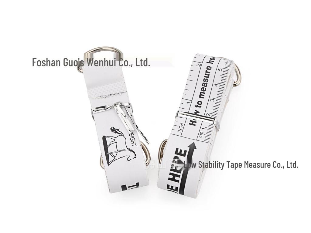 2.5 Meter Horse Measuring Tape for Pony & Stallion Height, Chest, and Weight - Livestock Leather Tape Measure