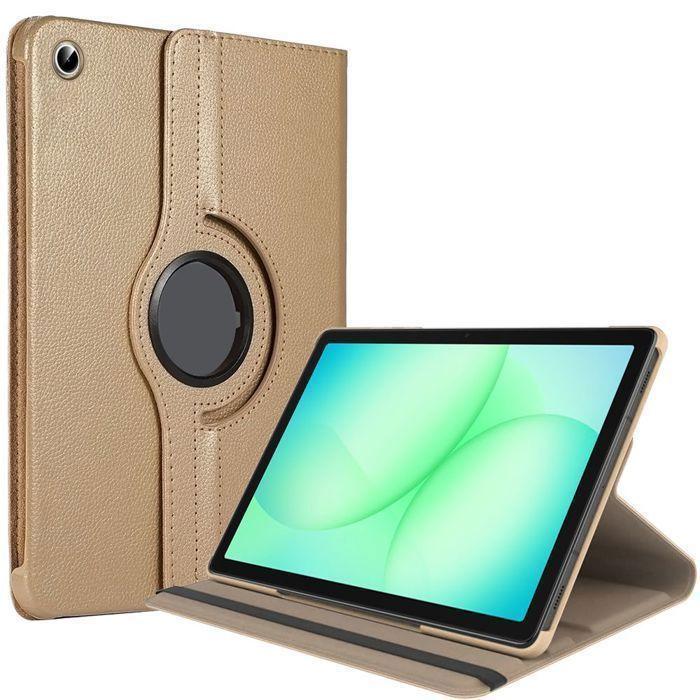 Coque pour Samsung Galaxy Tab A9 Plus / A11 Plus - Protection Rotative 360° - Doré