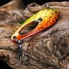 4CM/5G Spinner Blade Lure with Hook Double-sided Reflective Hard Metal Spoon Spinnerbait Rotating Sequin Lure Saltwater Freshwater Walleye Bass