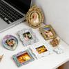 Vintage Mini Picture Frames 9 Pieces Tiny Antique Small Vintage Photography Decor Mini DIY Picture Display Frame for Photography