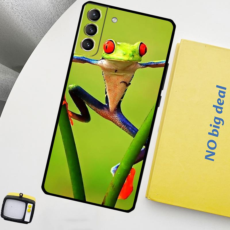 

Чехол для телефона Зеленая лягушка для Samsung Galaxy S26 S25 S24 Ultra S20 S21 S22 S23 Plus S10 S24 FE S25 FE Galaxy S20