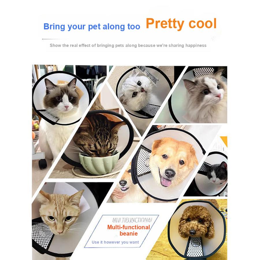 Elizabethan Collar for Dogs and Cats - Anti-Chew and Anti-Lick Ring Soft Head Halter