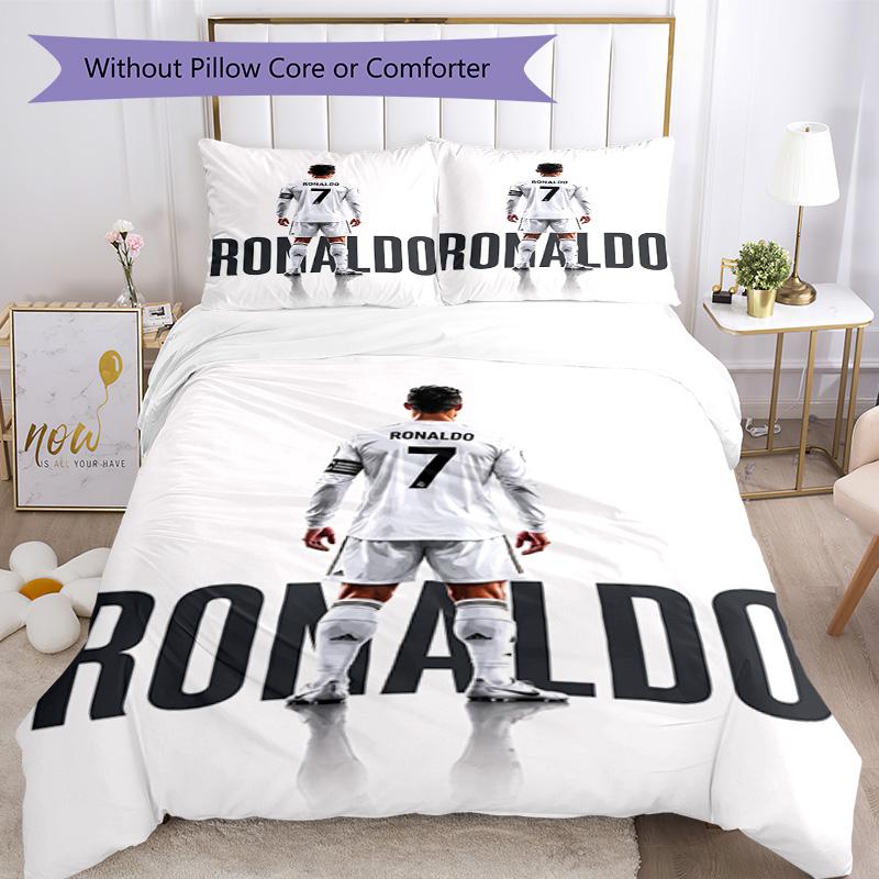 Ronaldo Cr7 Oslavný Moment Povlečení, Prodyšný Povlak na Peřinu s Povlaky na Polštáře, Měkké Ložní Prádlo pro Ložnici Domácí Dekoraci, Perfektní Festival Bi