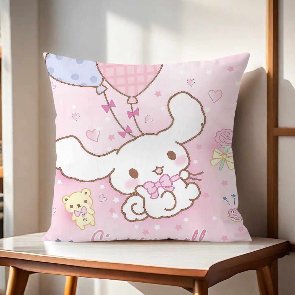 C-Cinnamorolles Cute Cushion Cover For Pillow Printing Sofa Decoration Home Car Room Coffee Shop Office Nordic Simplicity