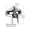 Vintage Pharaoh Mask Men Women Ring Adjustable Joint Ring For Men Gladiator Punk Egyptian Pharaoh Male Open Ring Jewelry