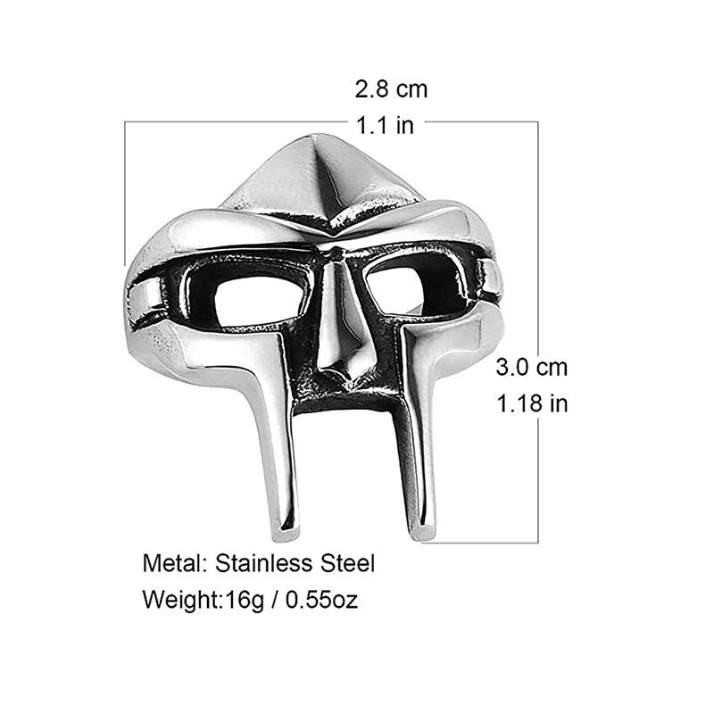 Vintage Pharaoh Mask Men Women Ring Adjustable Joint Ring For Men Gladiator Punk Egyptian Pharaoh Male Open Ring Jewelry