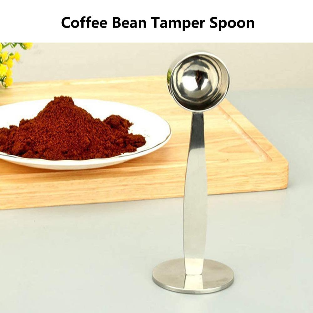 Pressed Bottom Coffee Tamper Spoon 15 ML Capacity Coffee Powder Spoon Coffee Grinding
