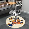 1pc Garfield, Ninja Chair Carpet for Office Non-Slip, Soft & Comfortable, Carpet for Office, Gaming, Lightweight Round Floor Mat Yy251021034