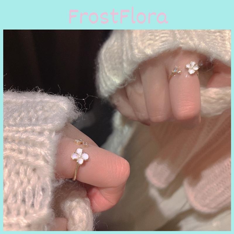 Charming Floral Statement Ring 2023 Summer Fashionable Adjustable Womens Ring With Nature Elements