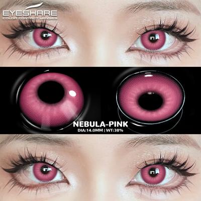 1 Paar Cosplay Farbige Kontaktlinsen für Augen Anime Zubehör Rosa Linse Halloween Mode Kosmetische Pupillenaugen Linsen