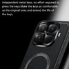 For Xiaomi 15T Magnetic Case PU TPU PC Phone Back Cover with Metal Lens Frame