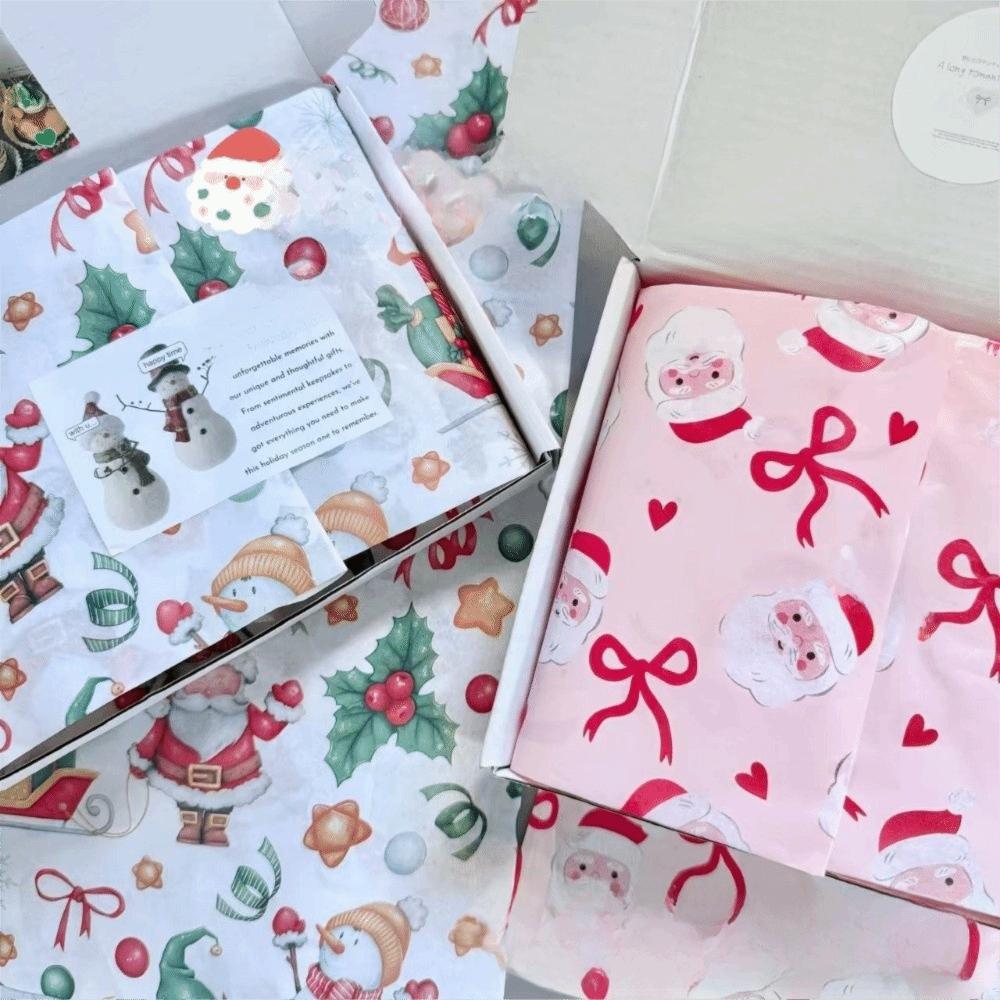 10 Feuilles Papier de Sydney Frotté à la Main Imprimé Feuille Papier de Soie Noël Anniversaires de Noël