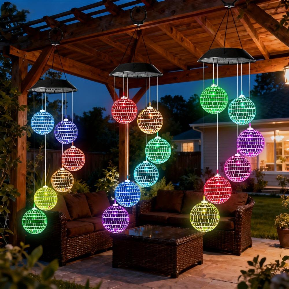 Decoration Mosaic Ball Wind Chime Lights IP65 Solar Decorative Lamp  for Decorating Your Home