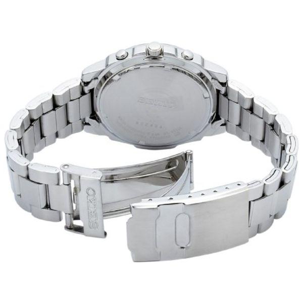 Seiko Chronograph Watch SND187P Oversea Model Men's Silver Band NEW from Japan