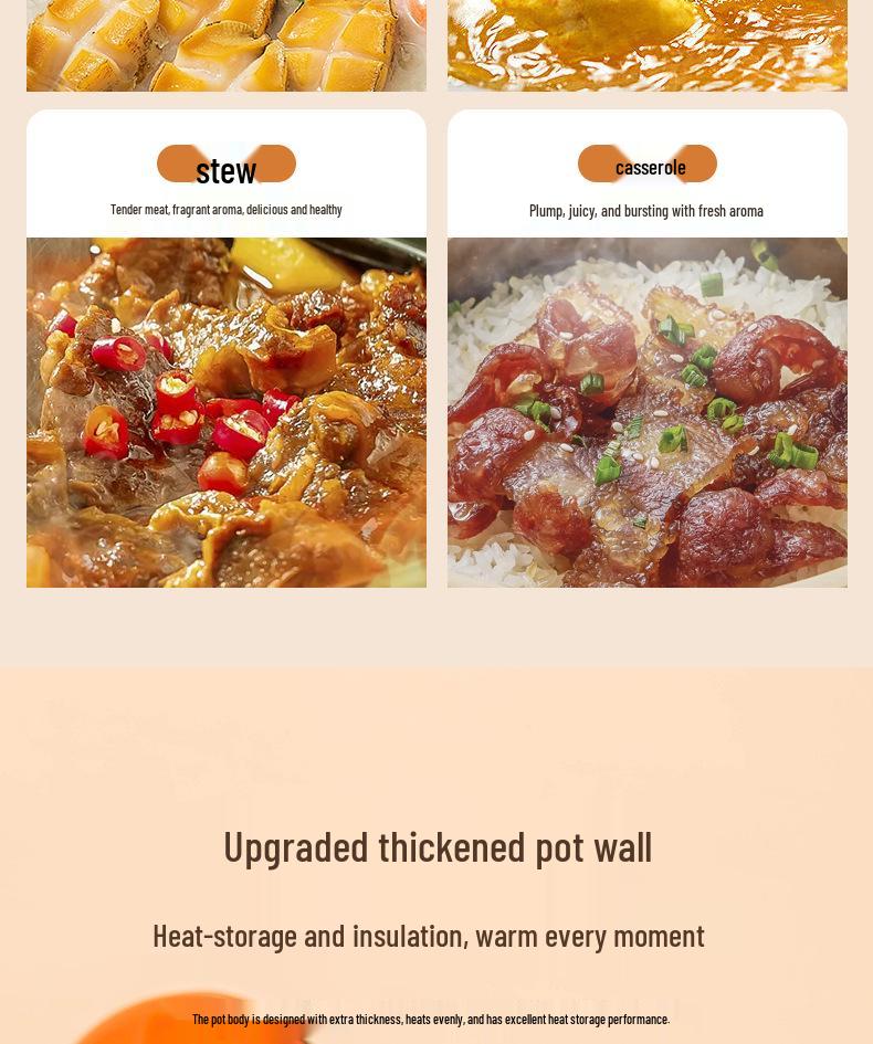 Ceramic Casserole Gift Set: High-Temperature Resistant Soup and Stew Pot for Dry Burning Gas Stoves.