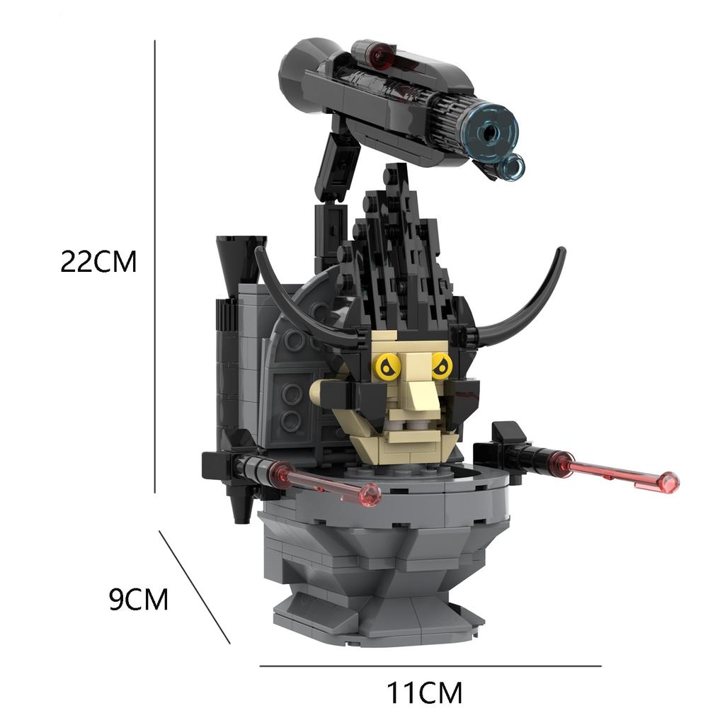 Hot New A Series of Skibidi Toilet Man Drill Male Titan Man Female TV Personality Building Blocks Set Toy for Kids New Year Gift