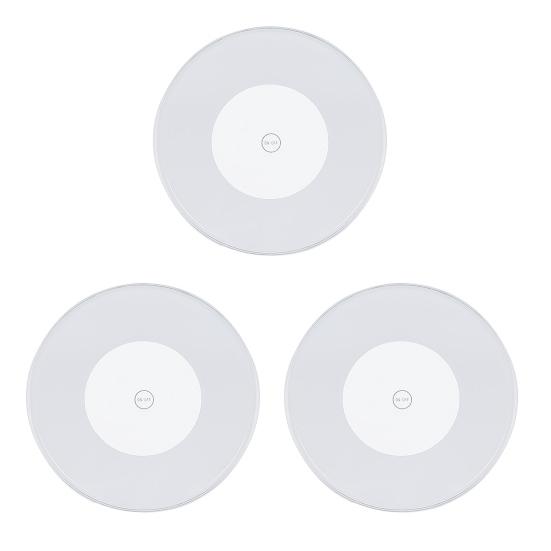 3Pcs LED Glowing Coasters Cup Holder Mat Light Bar Placemat Acrylic Party Drink Backlight Pad Home Kitchen Decor