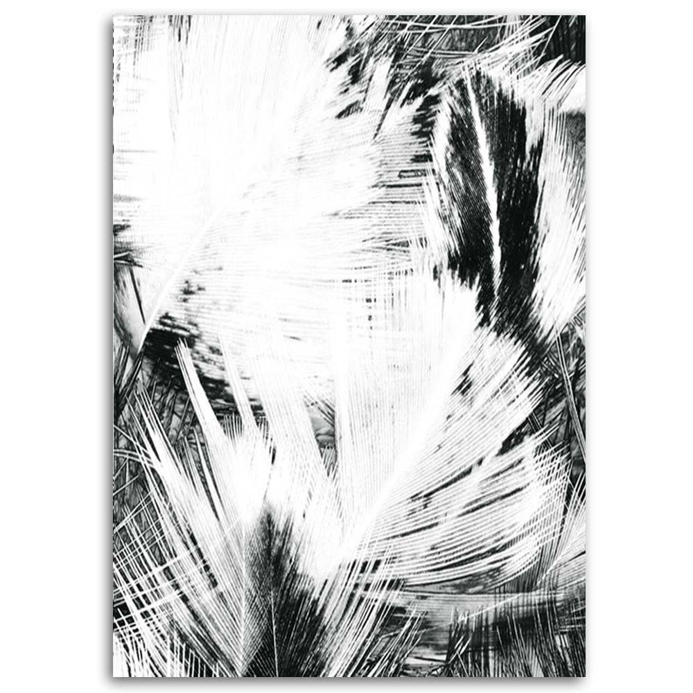 Canvas Print, Black and White Abstraction